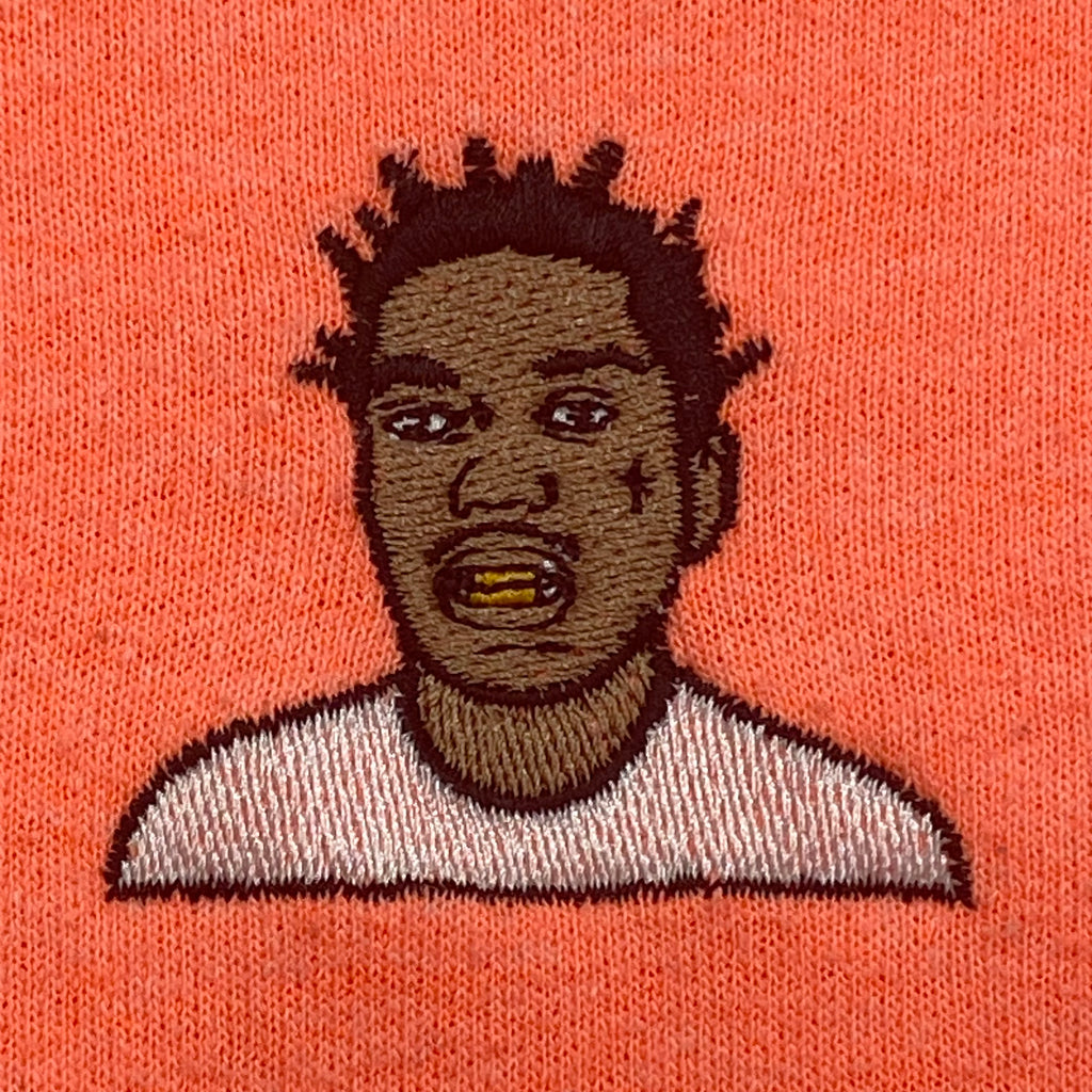 Kodak Black Chest Logo Embroidered Hip Hop Rap Hoodie Small