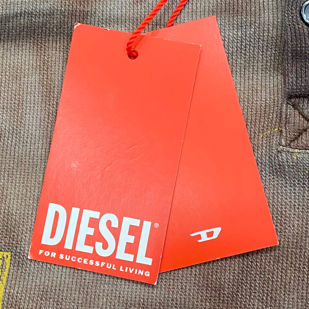 Diesel T-Juser Camo With Vintage Effect Henley Shirt Men’s XXL