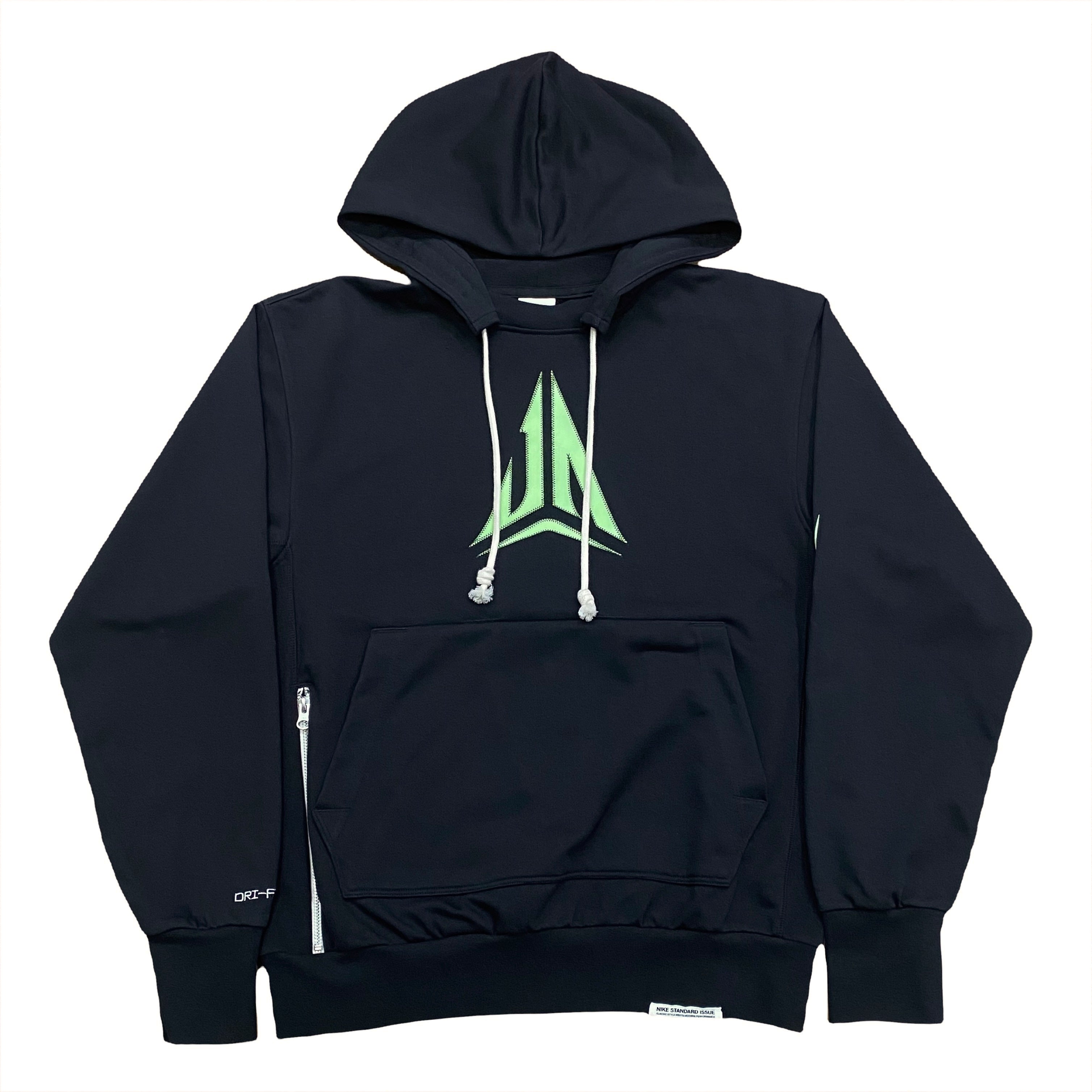 Nike Dri-Fit Ja Morant Standard Issue FN2987-010 Black Green Hoodie Men’s Small