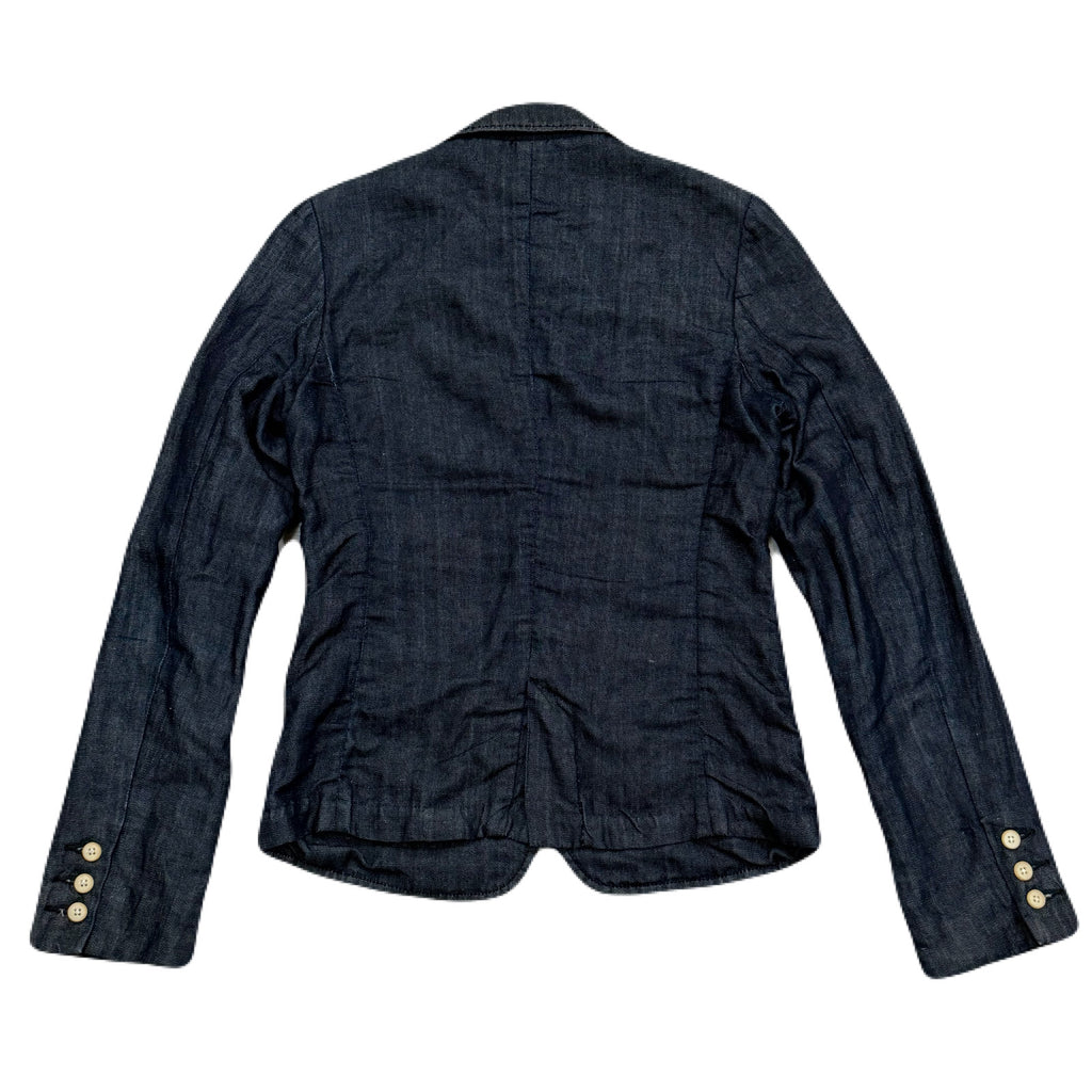 Warhol Factory x Levis Andy Warhol Blue Cotton Linen Blend Blazer Women’s Medium