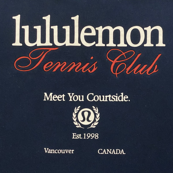 Lululemon Tennis Club Heavyweight Navy Oversized Crewneck Sweatshirt Women’s XL