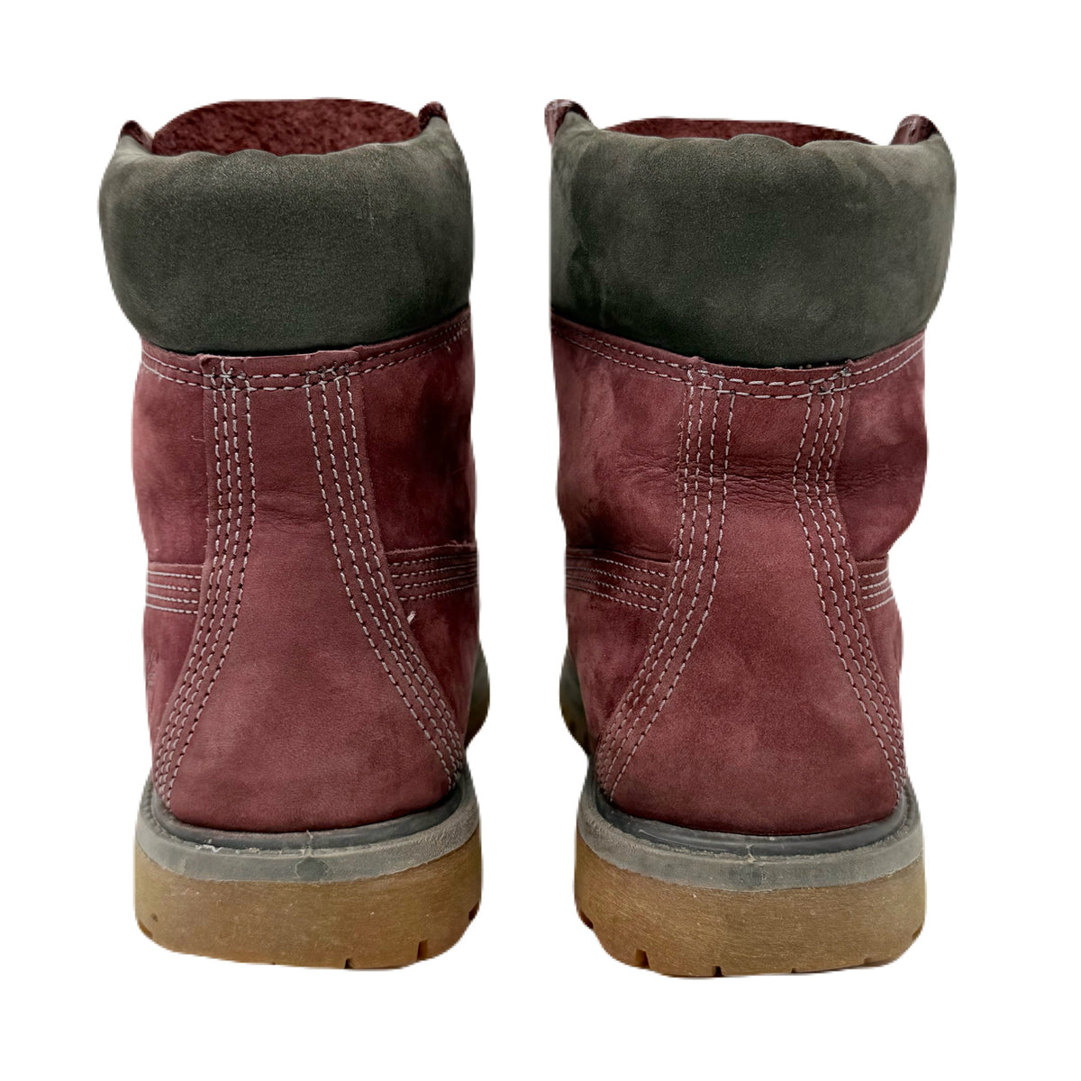 Timberland Nubuck A18NJ Primaloft 200 Gram Burgundy Boots Men’s 6.5 US
