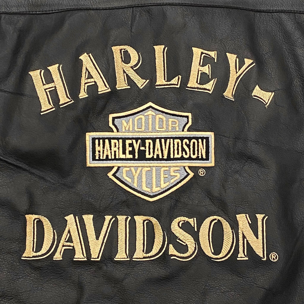 Harley-Davidson 1/1 Official Prototype Black Nylon Polyurethane Coating Back Embroidered Logo Jacket Men’s XXL