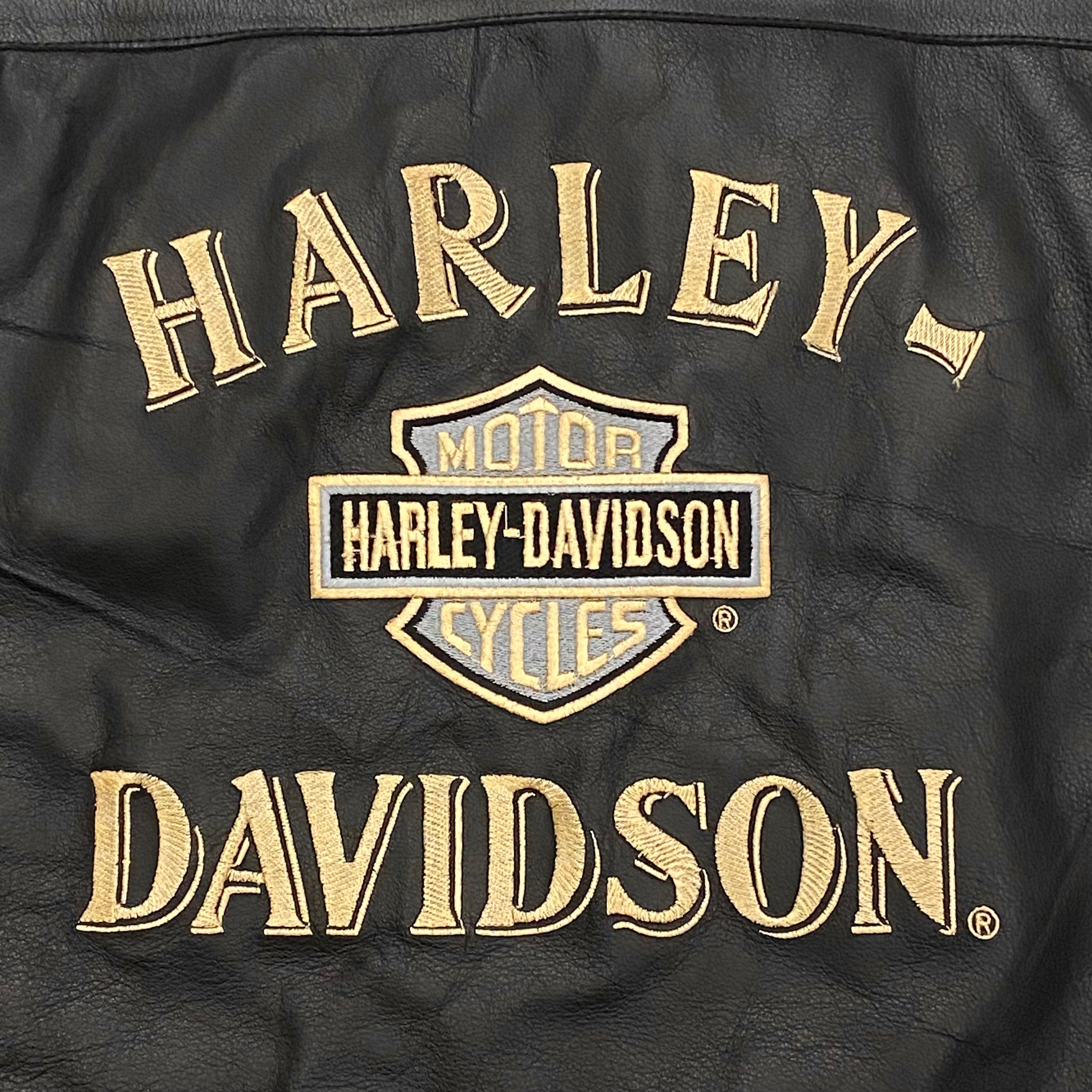 Harley-Davidson 1/1 Official Prototype Black Nylon Polyurethane Coating Back Embroidered Logo Jacket Men’s XXL