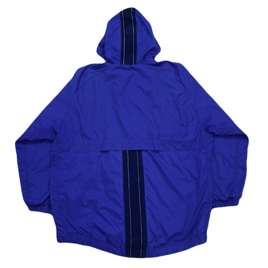 Vintage Nike White Tag Blue Hooded Lined Windbreaker Jacket Youth Large (14-16)