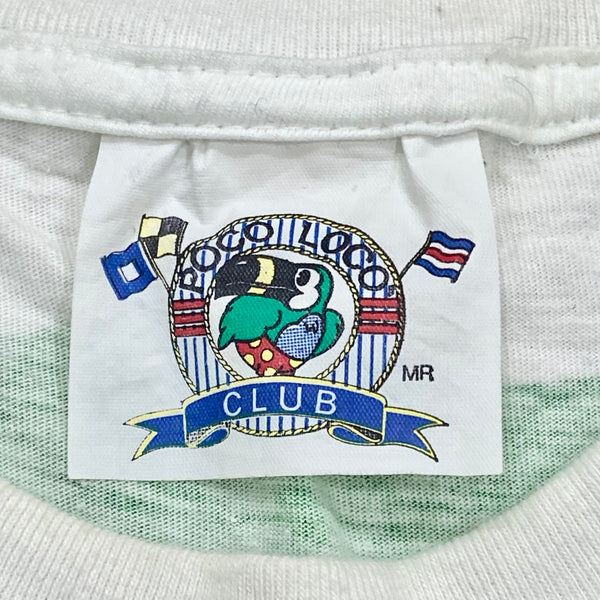 Vintage Poco Loco Club Striped Bird Zihuatanejo Mexico T-Shirt Men’s XL
