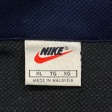 Load image into Gallery viewer, Vintage 90’s Nike White Tag Black &amp; Navy Blue Zip Track Jacket Men’s XL
