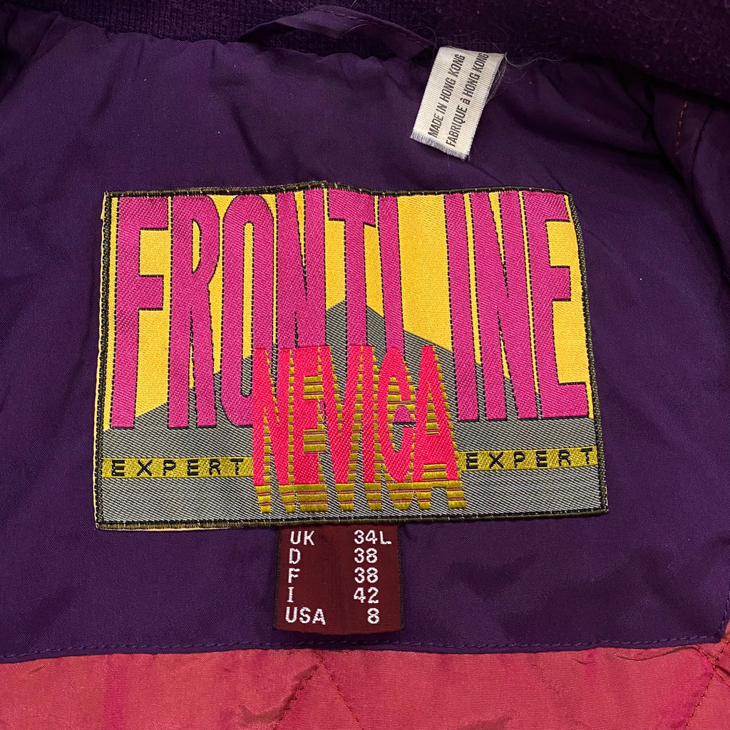 Vintage 80’s Nevica Frontline Iridescent Ski Winter Jacket Women’s Size 8