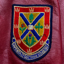 Load image into Gallery viewer, Vintage 1981 Queen’s University Economics &amp; Political Science Letterman Leather Varsity Bomber Jacket Men’s 38
