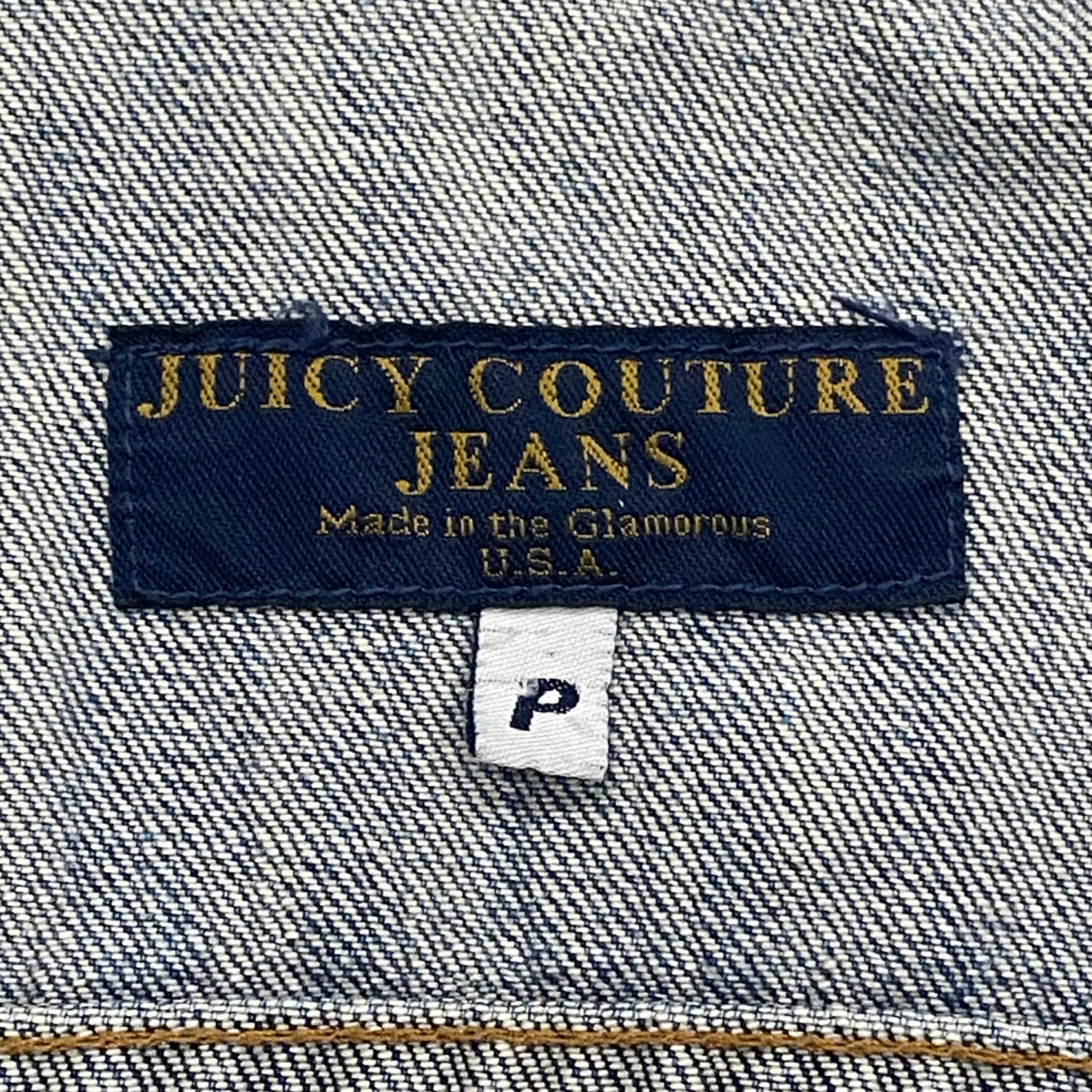 Vintage Juicy Couture Y2K Dog Lover 91 Juicyland Patch Denim Jean Jacket Women’s P