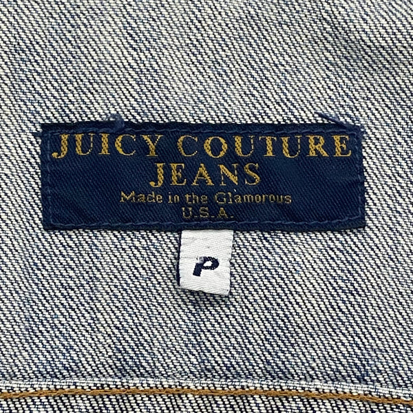 Vintage Juicy Couture Y2K Dog Lover 91 Juicyland Patch Denim Jean Jacket Women’s P