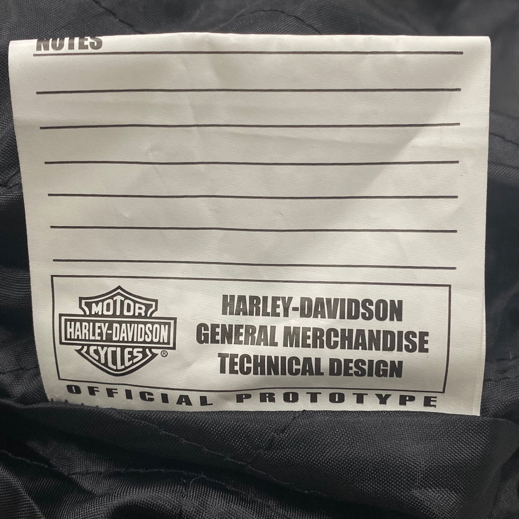 Harley-Davidson 1/1 Official Prototype Black Nylon Polyurethane Coating Back Embroidered Logo Jacket Men’s XXL
