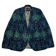 Load image into Gallery viewer, Twisted Tailor Floral Oddity Green Skull Lined Suit Jacket Men’s 44 R
