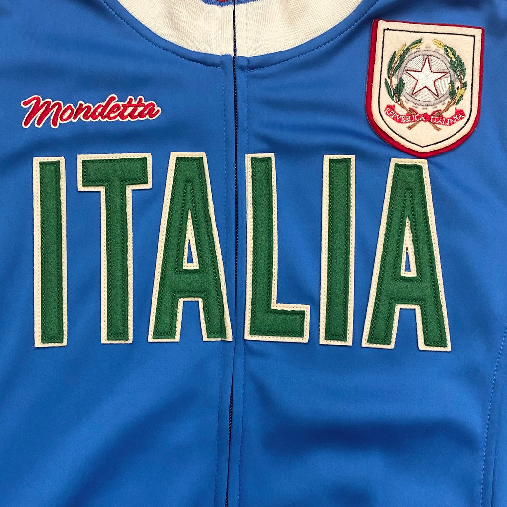 Vintage Mondetta Italia Italy Athletic Warm Up Sewn Zip Up Track Jacket Men’s XS