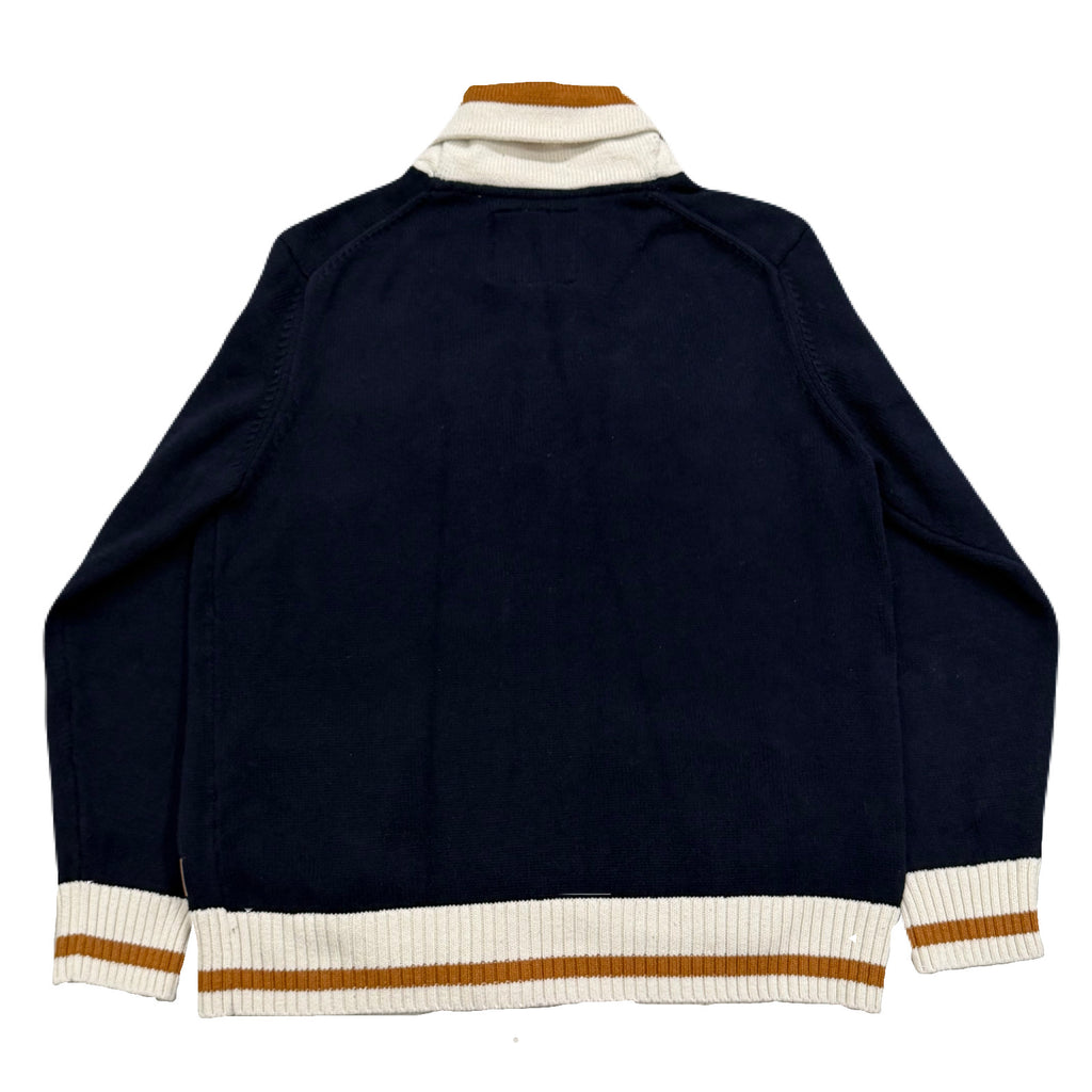 Roots Cabin Collection Navy Cardigan Knit Sweater Men’s Large