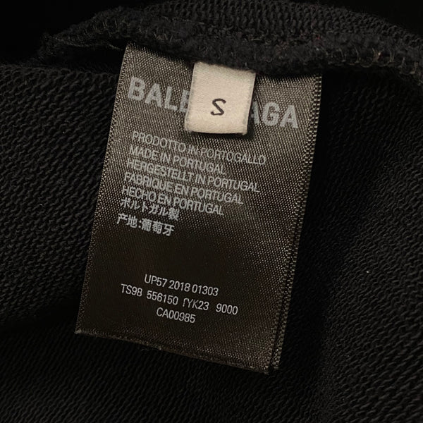 Balenciaga Interlocked BB Oversized Black Yellow Hoodie Men’s Small