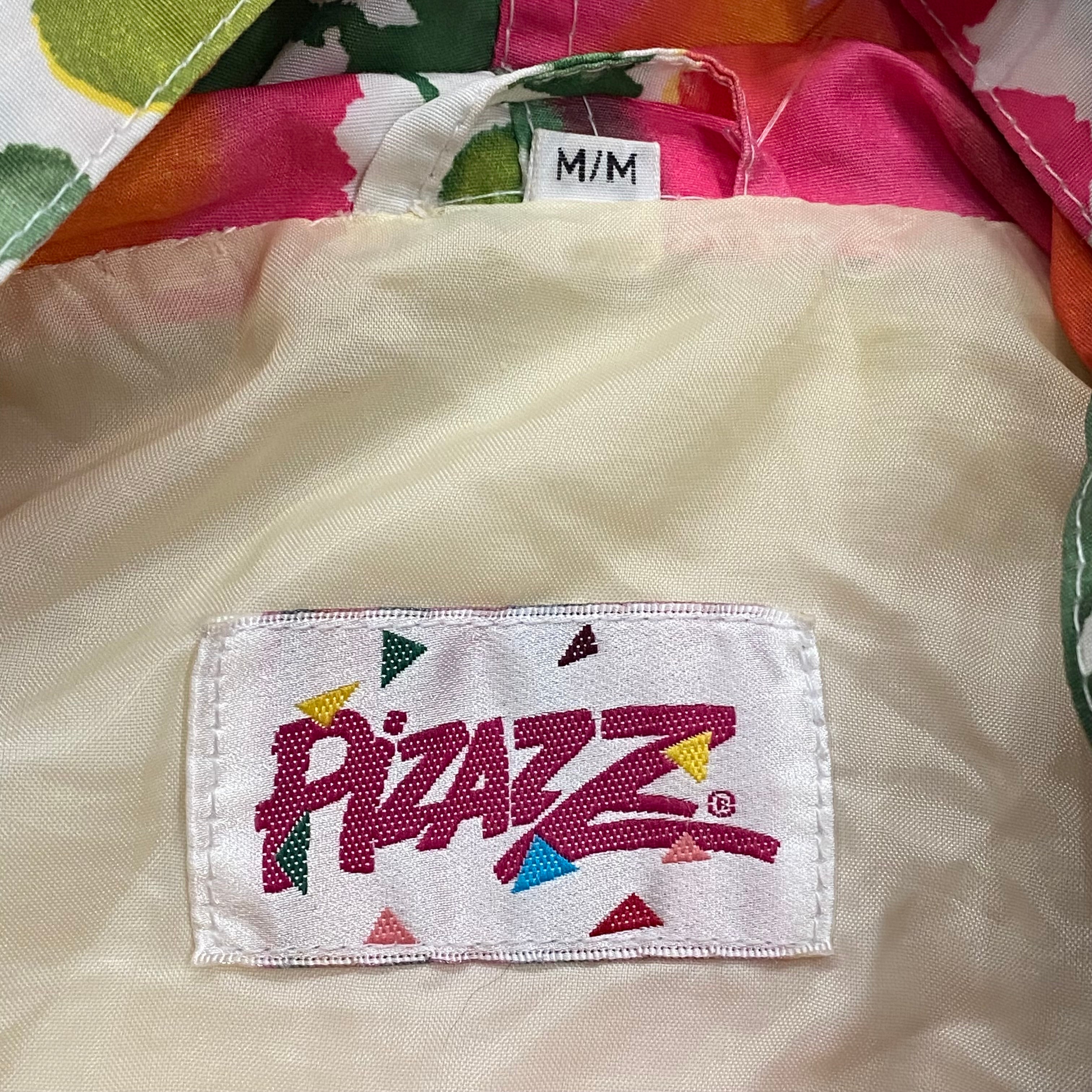 Vintage 80’s Pizazz Floral All Over Print Windbreaker Jacket Women’s Medium
