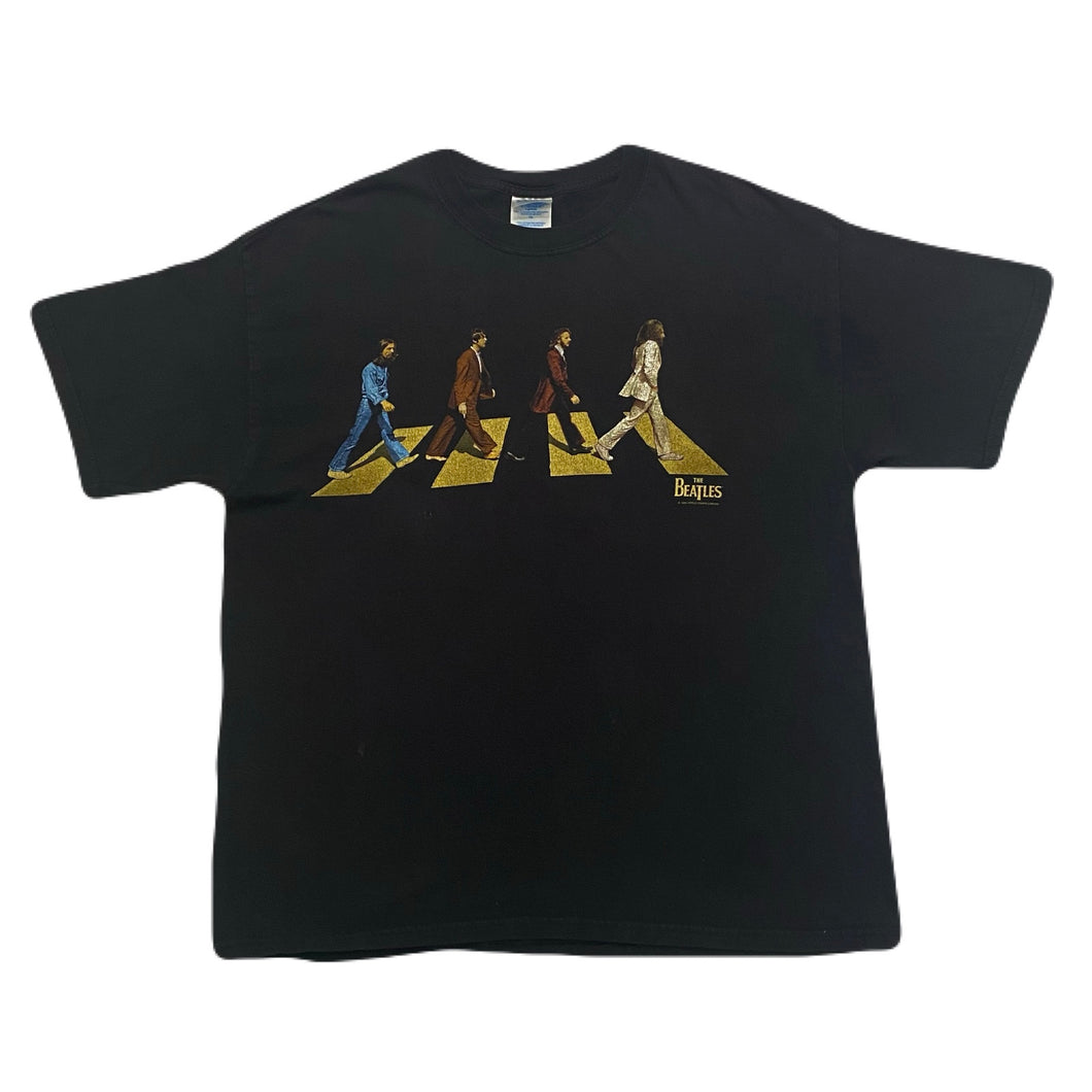 Vintage 1996 The Beatles Abbey Road Apple Corp M&O Knits T-Shirt