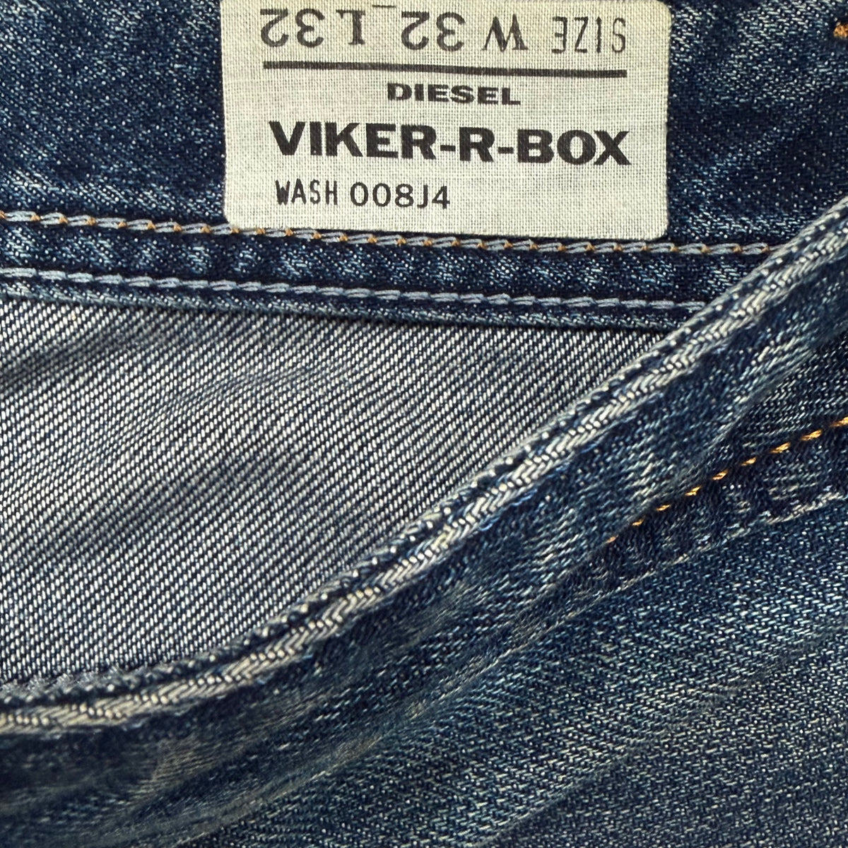 Diesel Viker R Box 008J4 Medium Wash Straight Leg Jeans Men’s 32 X 32