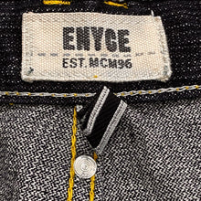 Load image into Gallery viewer, Enyce Embroidered Black Denim Shorts 32
