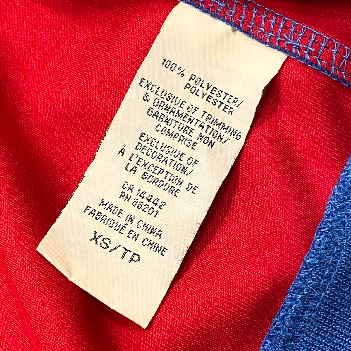 Vintage Mondetta Italia Italy Athletic Warm Up Sewn Zip Up Track Jacket Men’s XS