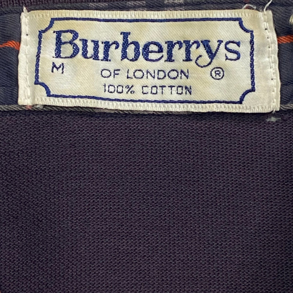 Vintage Burberrys Of London Blue Gray Faded Pocket Polo Shirt Men’s Medium