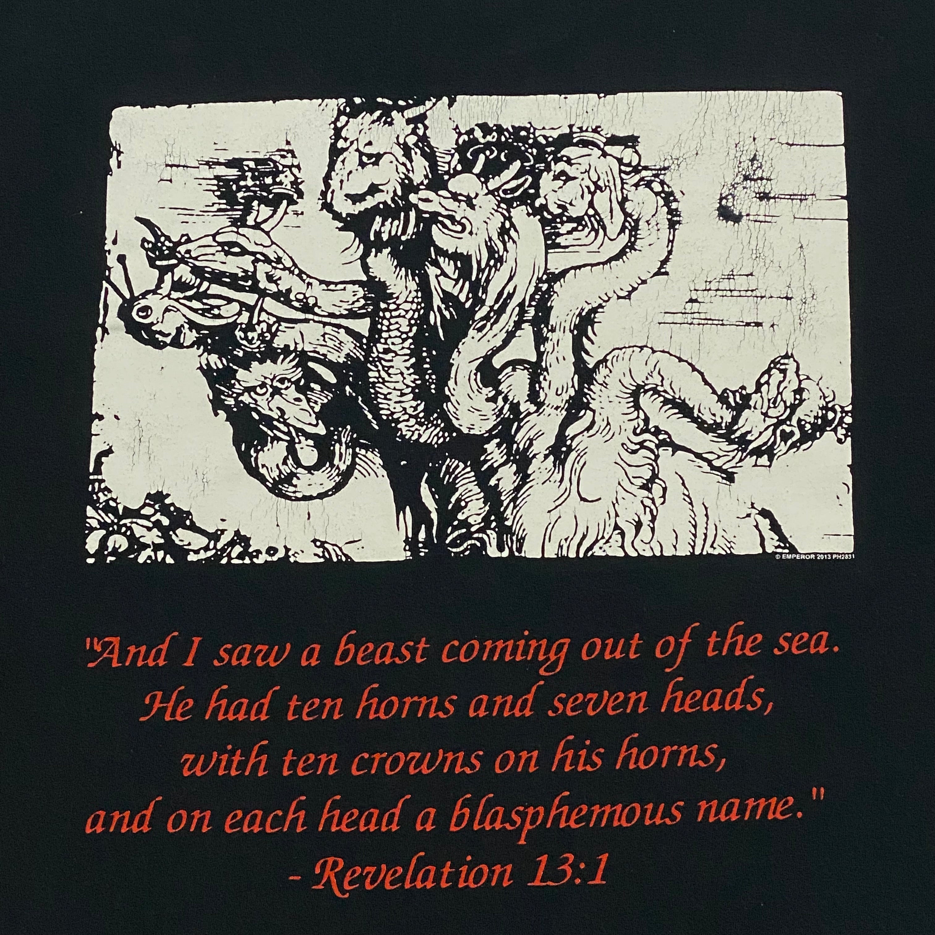 Emperor 2013 Wrath Of The Tyrant Black Metal Band T-Shirt Men’s Large