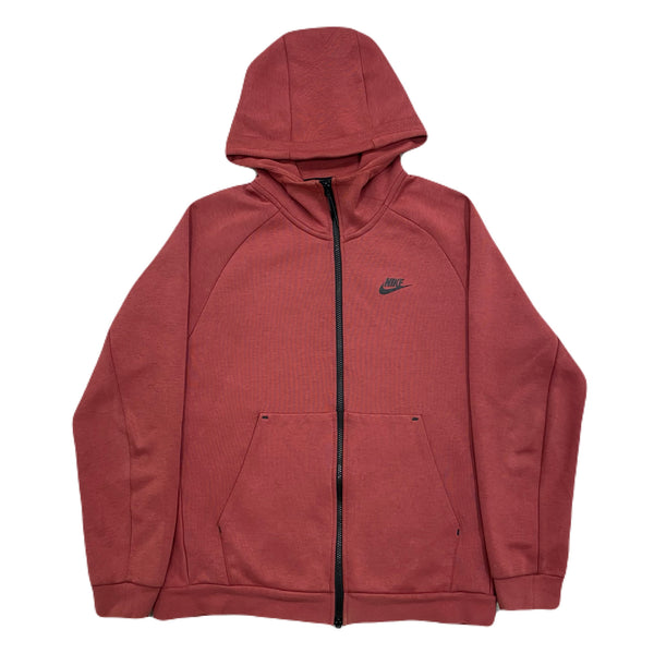 Nike Tech Fleece Winterized Quilted BV3701-661 Red Hoodie Zip Jacket Men’s Medium
