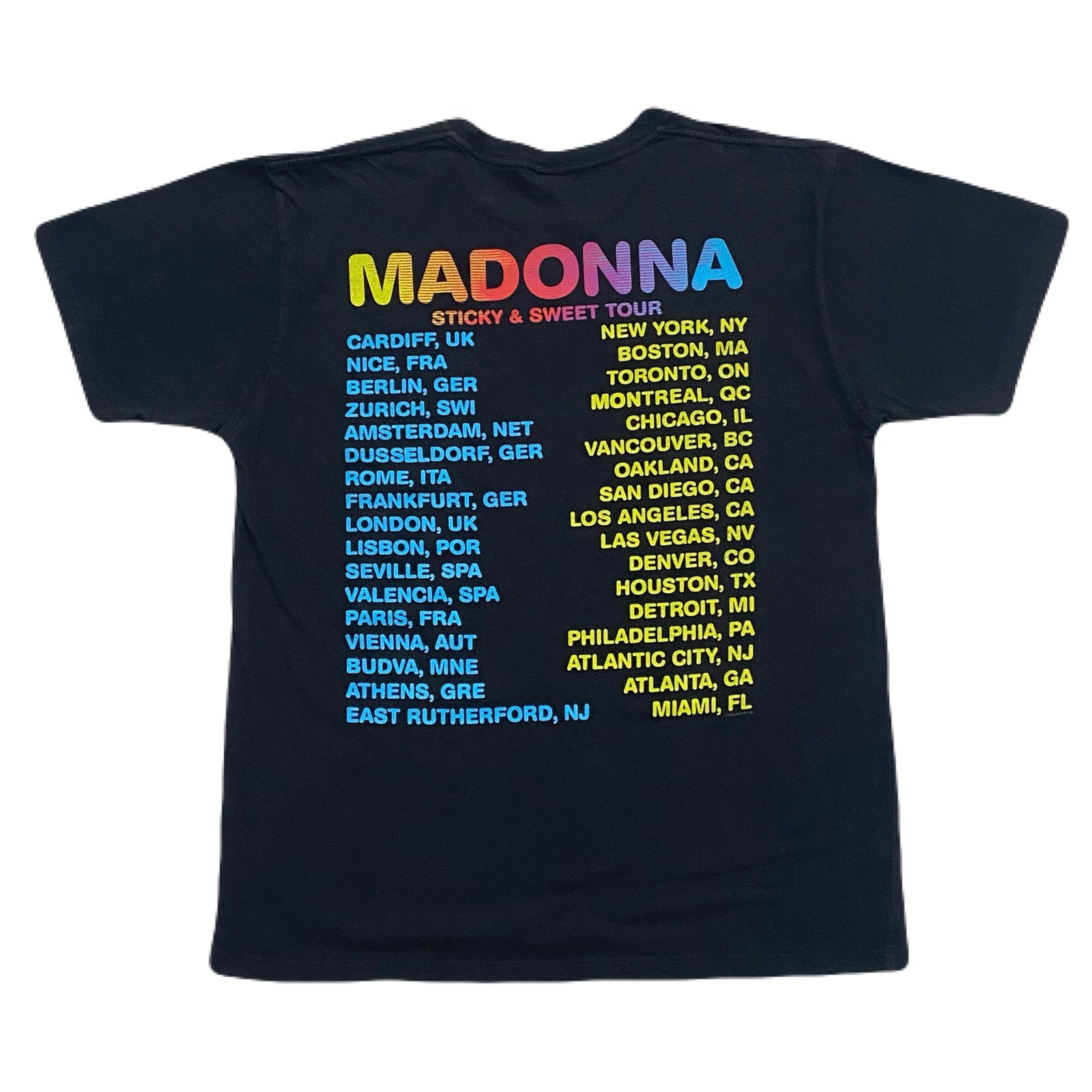 Madonna Sticky & Sweet 2008 Tour T-Shirt Medium
