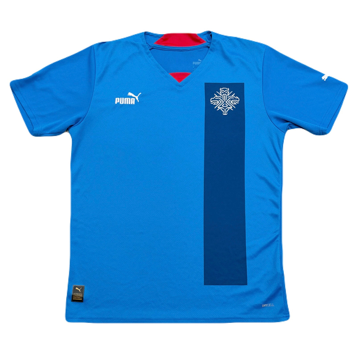 Puma Iceland National Team 2022-2023 Blue Home Soccer Jersey Men’s Medium