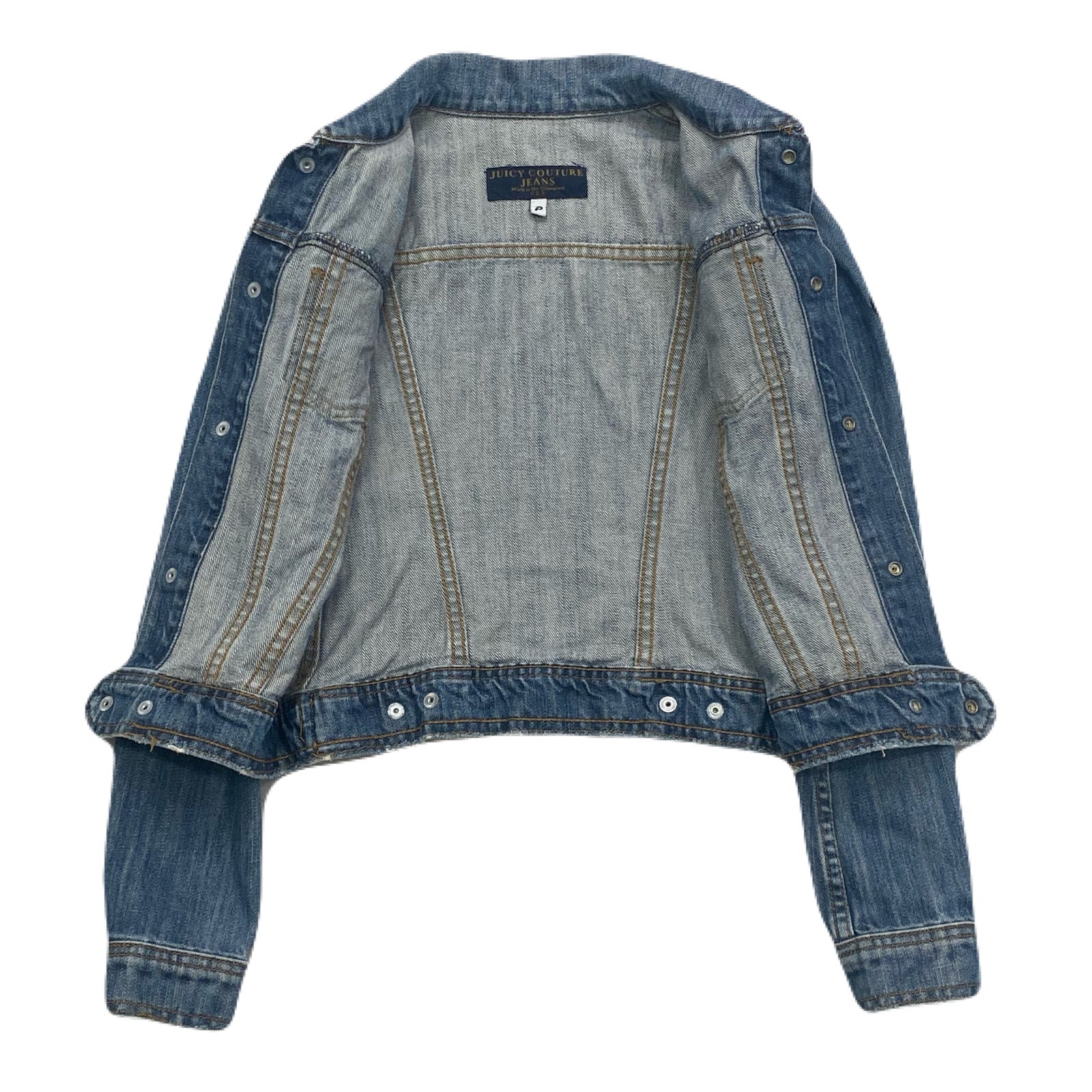 Vintage Juicy Couture Y2K Dog Lover 91 Juicyland Patch Denim Jean Jacket Women’s P
