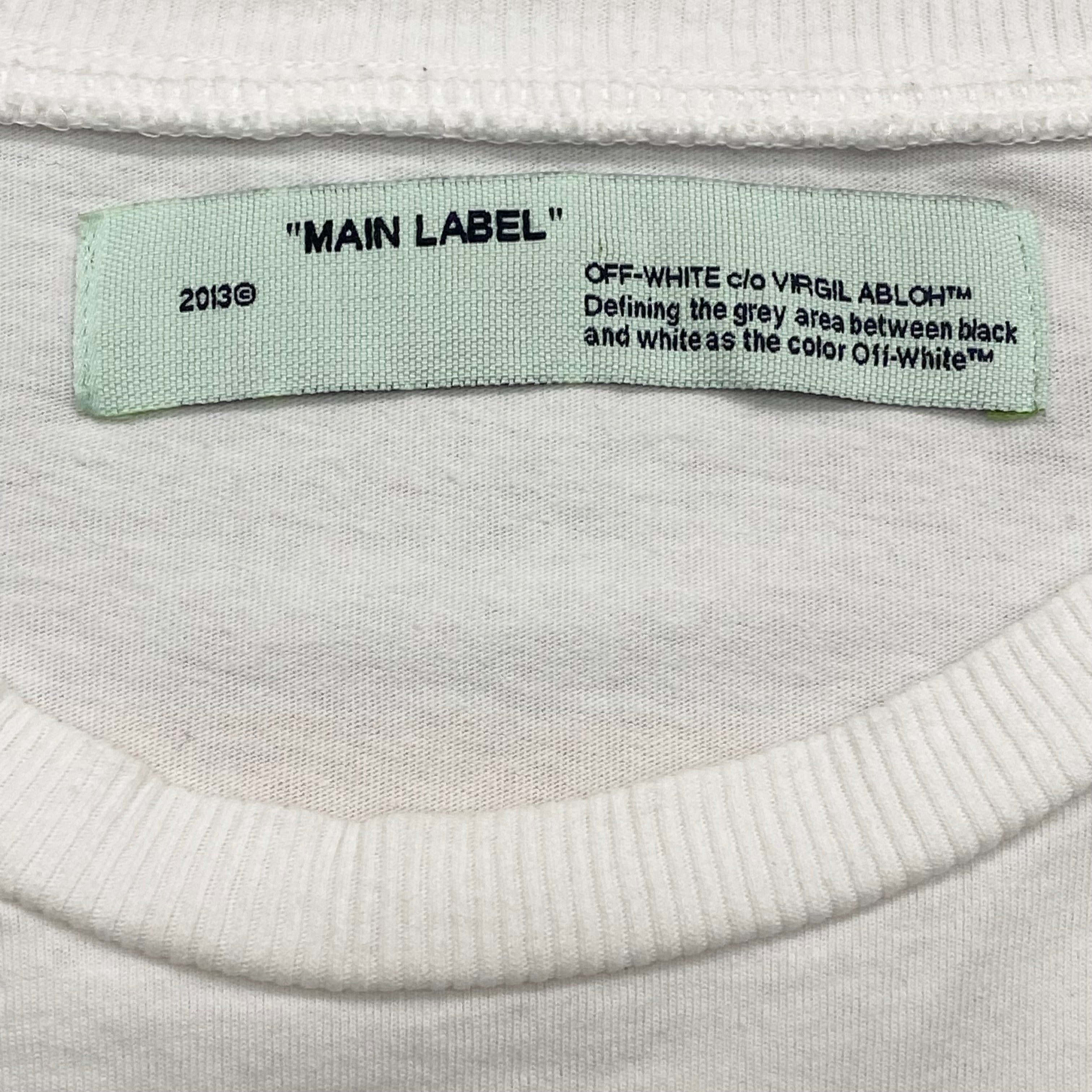 Off-White C/o Virgil Abloh Main Label 2013 Tape Arrows T-Shirt Men’s XL