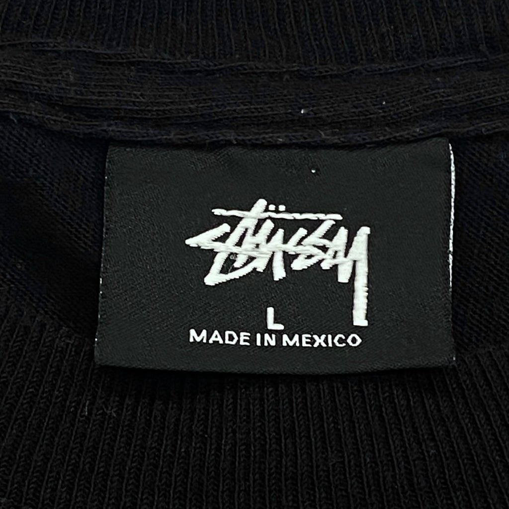 Stussy Circle Logo Black Long Sleeve Shirt Men’s Large