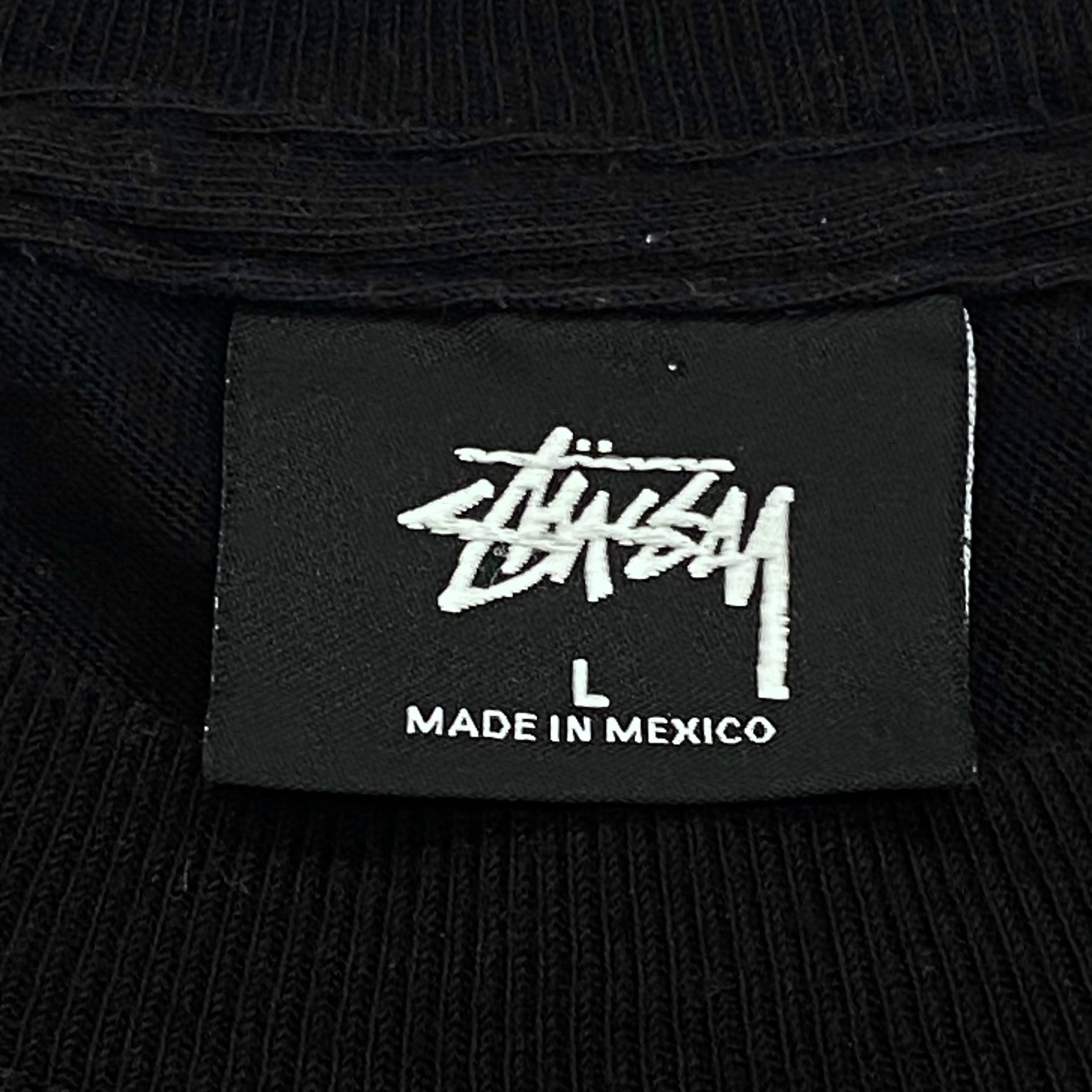 Stussy Circle Logo Black Long Sleeve Shirt Men’s Large