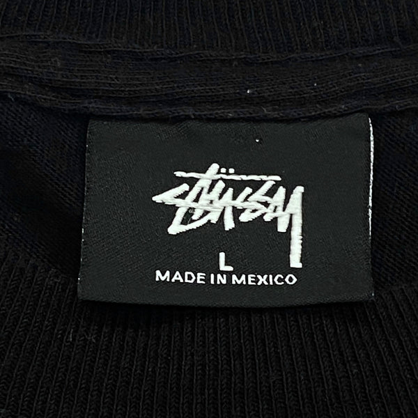 Stussy Circle Logo Black Long Sleeve Shirt Men’s Large