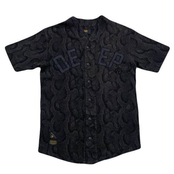 10 Deep Snake Skin All Over Print AOP Baseball Jersey Men’s Medium
