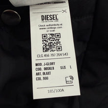 Load image into Gallery viewer, Diesel Y2K J-Glory Black Biker Moto Racer Jacket Men’s Large

