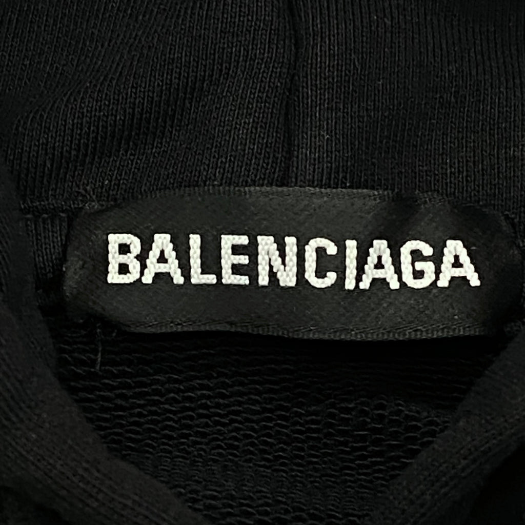 Balenciaga Interlocked BB Oversized Black Yellow Hoodie Men’s Small