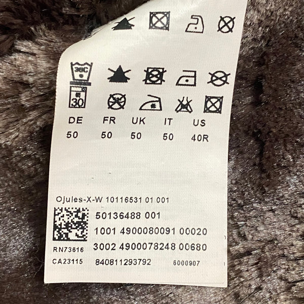 Hugo Boss Orange Faux Fur Lined Hooded Brown Parka Jacket Men’s 40 R (50 EUR)