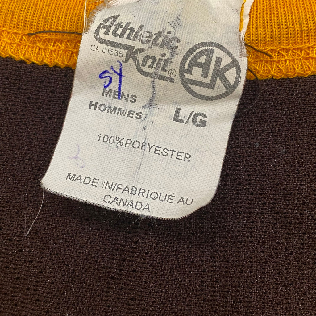 Vintage AK Athletic Knit ACHA Wyoming Cowboys & Cowgirls #4 Hockey Jersey Men’s Large