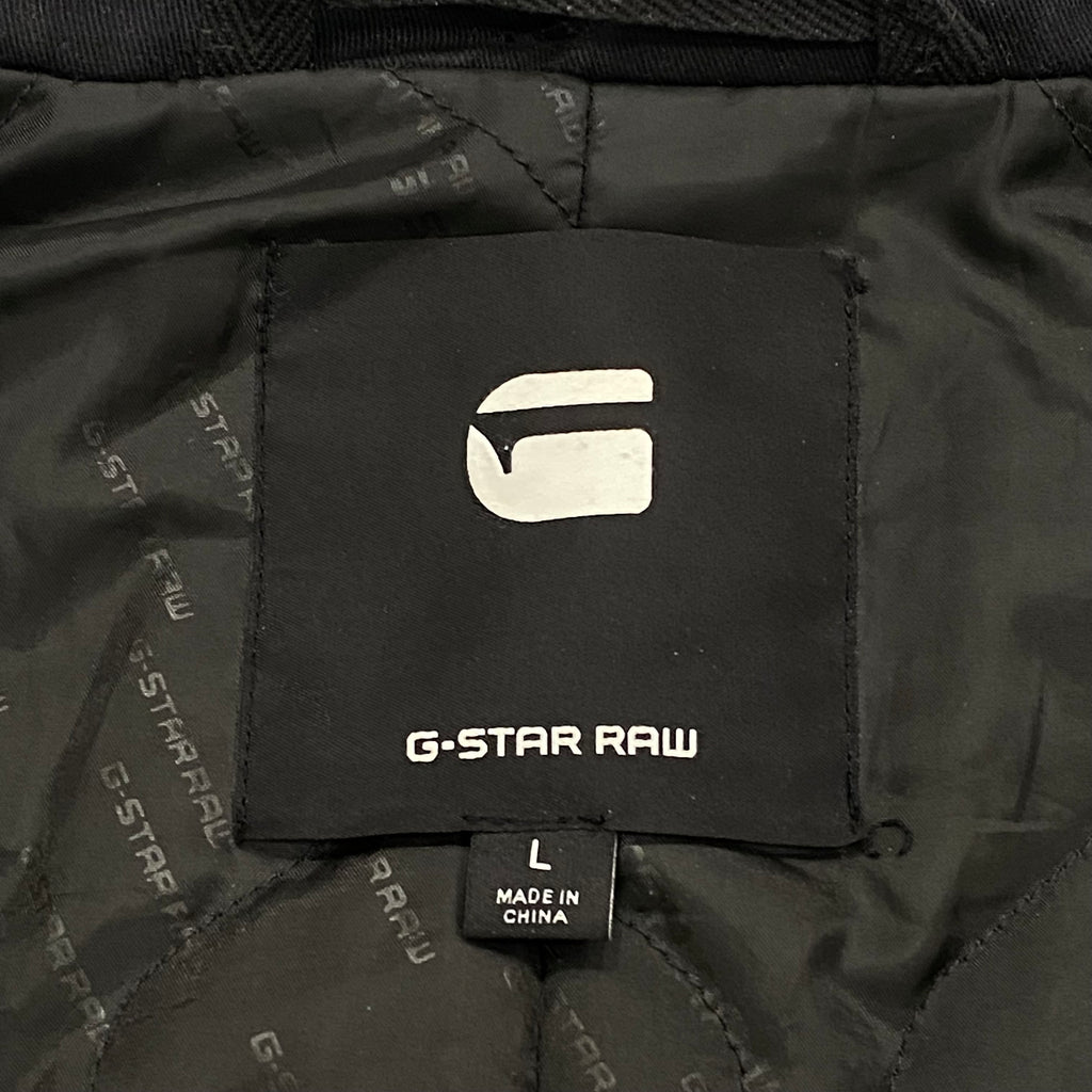 G-Star Raw Black Garber Padded Trench Coat Jacket Men’s Large