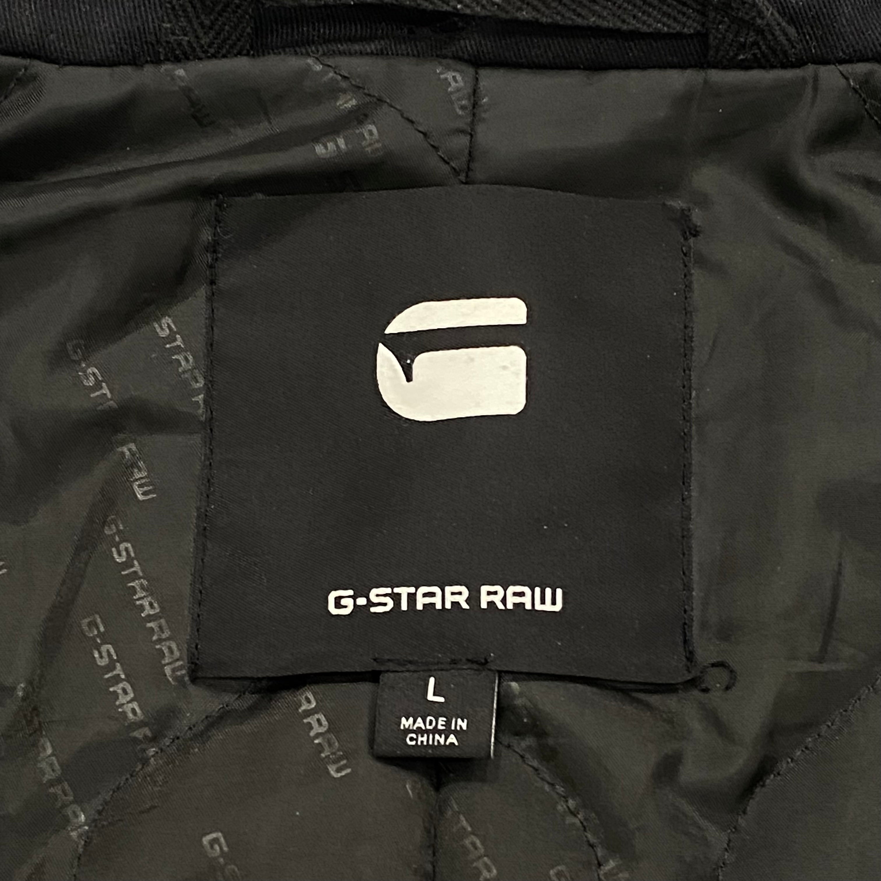 G-Star Raw Black Garber Padded Trench Coat Jacket Men’s Large