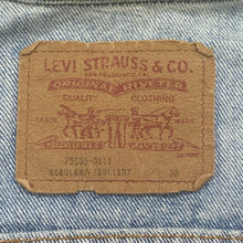 Load image into Gallery viewer, Vintage Levis x Polo Bear 1 Of 1 Custom Denim Jacket With Flip Cuffs By Subtle Flex Streetwear Women’s 38
