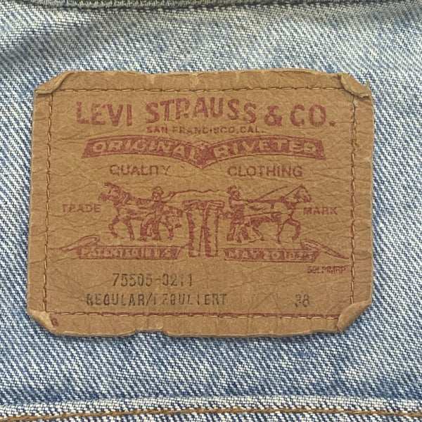 Vintage Levis x Polo Bear 1 Of 1 Custom Denim Jacket With Flip Cuffs By Subtle Flex Streetwear Women’s 38