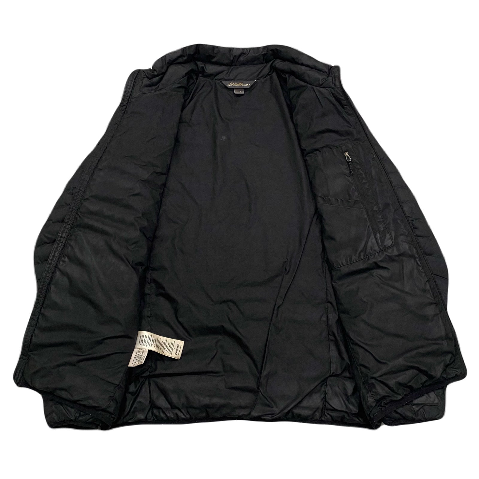 Eddie Bauer EB650 Down Fill Black Packable Puffer Jacket Coat Men’s Medium