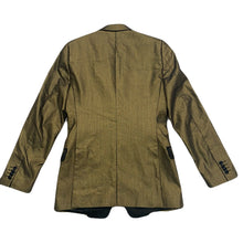 Load image into Gallery viewer, Dolce &amp; Gabbana 2007 Metallic Gold Two Button Black Lapelle Tuxedo Blazer Jacket Men’s 46
