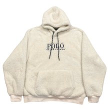 Load image into Gallery viewer, Polo Ralph Lauren Pile Fleece White Ivory Hoodie Men’s XL
