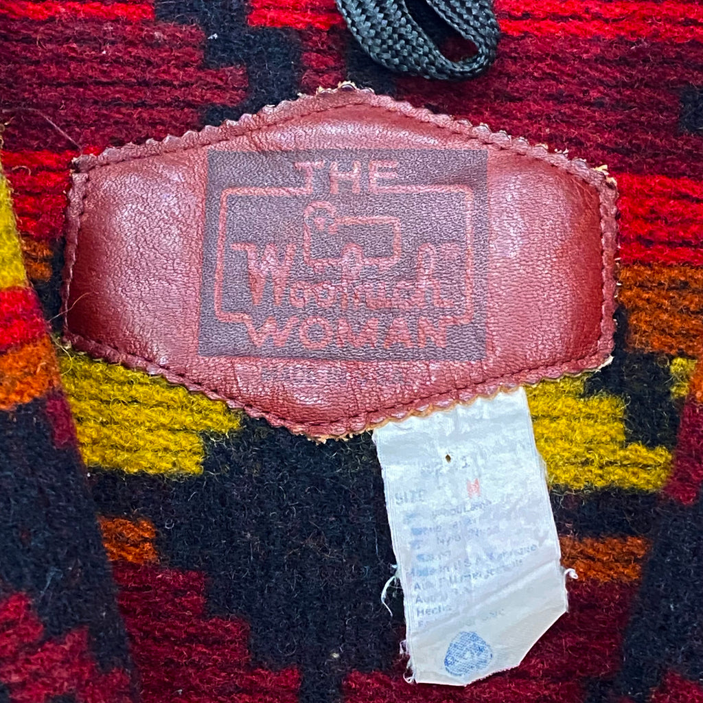 Vintage Woolrich Wool Aztec Southwestern USA Made Jacket Coat Women’s Medium