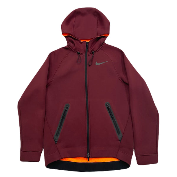 Nike Dri-Fit Sphere Max Tech Therma 800227-684 Garnet Full Zip Hoodie Mens Small