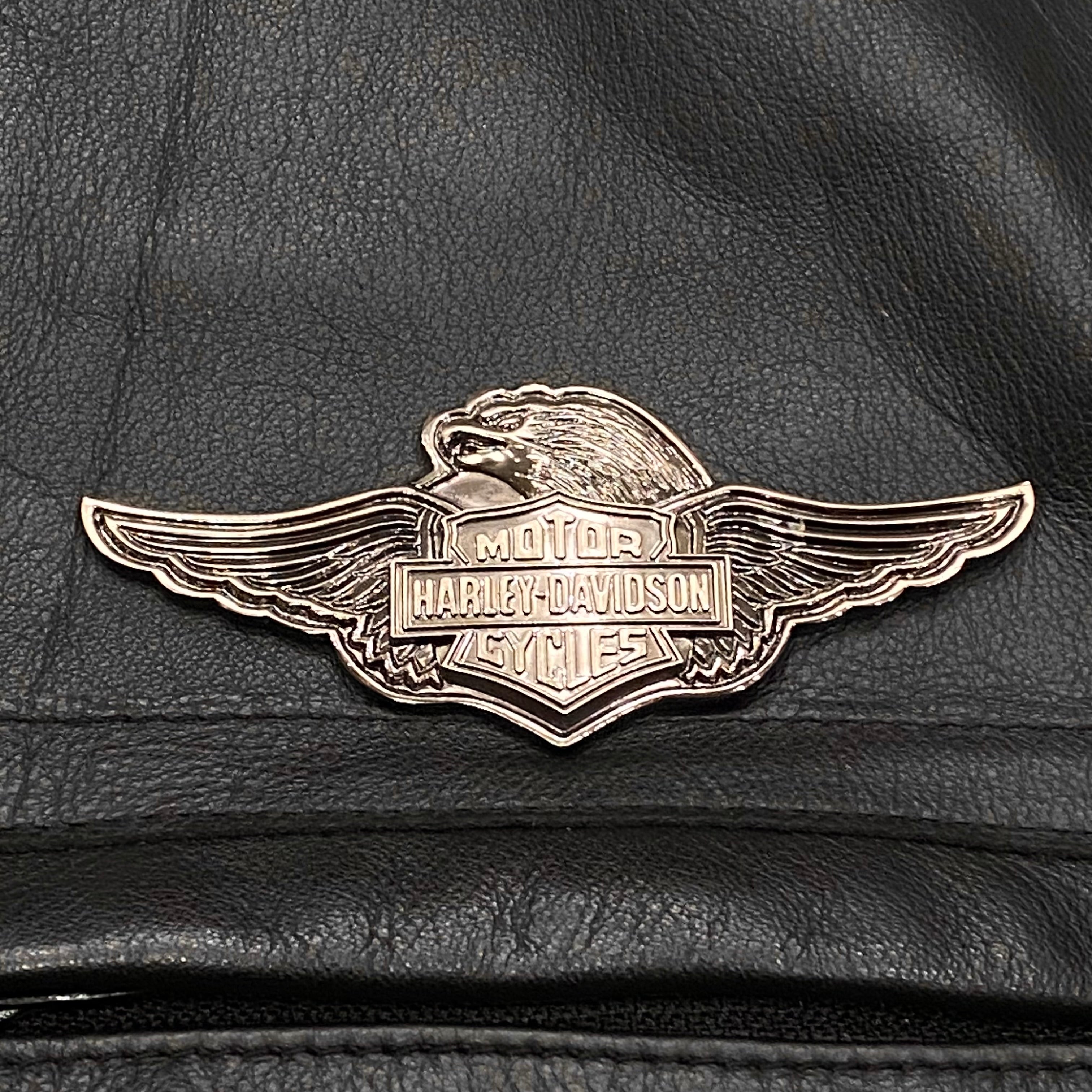 Harley-Davidson 1/1 Official Prototype Black Nylon Polyurethane Coating Back Embroidered Logo Jacket Men’s XXL